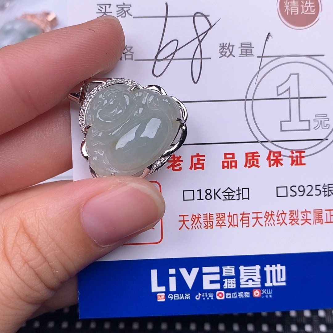 翡翠银S925镶嵌颈饰