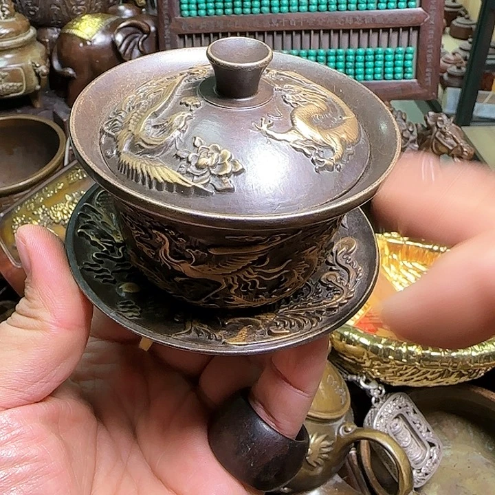 铜器办公室茶室摆件