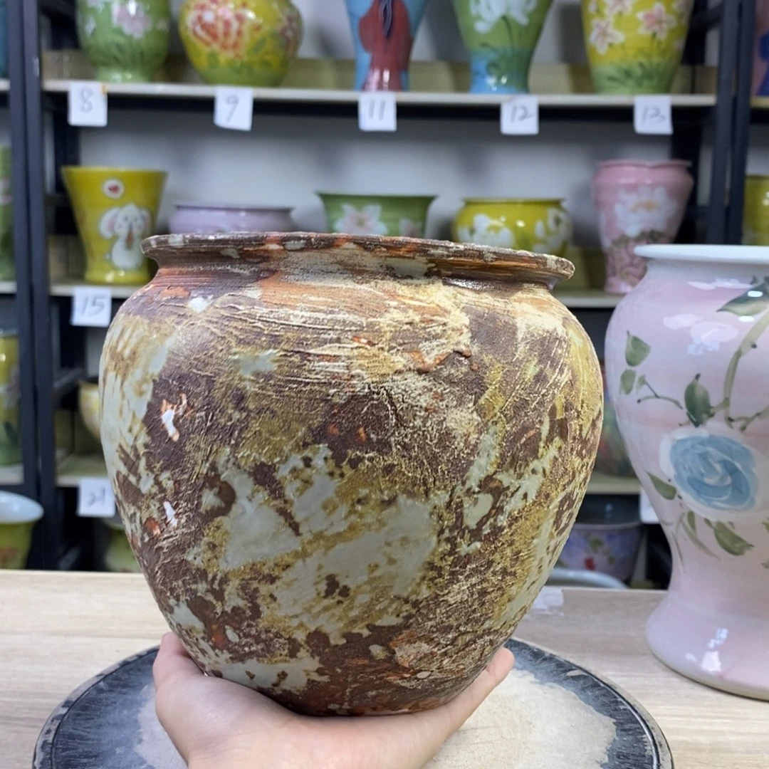 景德镇手工手绘陶瓷花盆