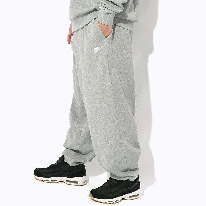 NIKE/耐克男子OVERSIZE潮流阔腿宽松运动长裤卫裤灰色HJ1823-063