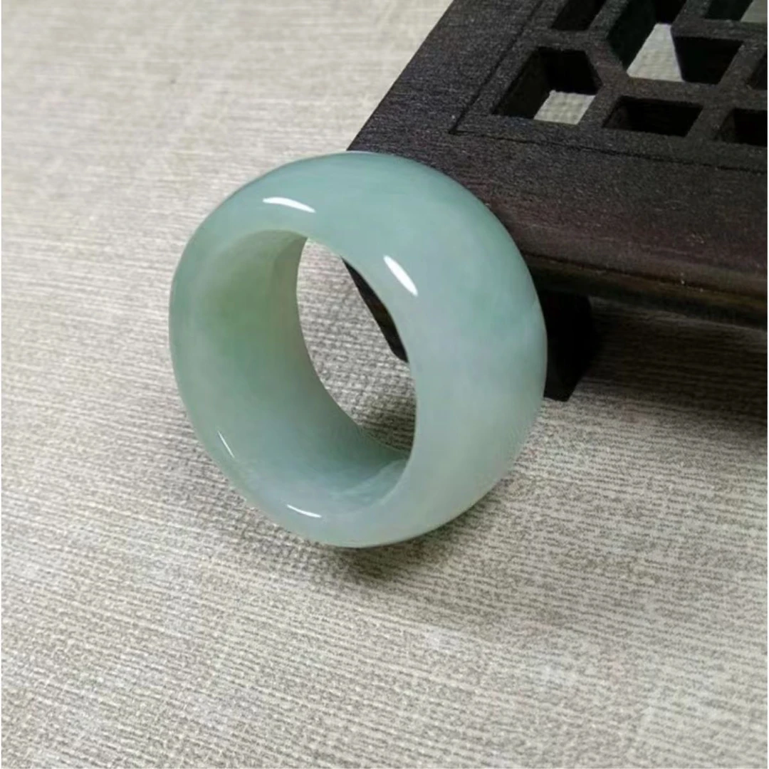 天然翡翠戒指缅甸A货玉石指环男女扳指戒圈冰糯种玉手饰翡翠玉石