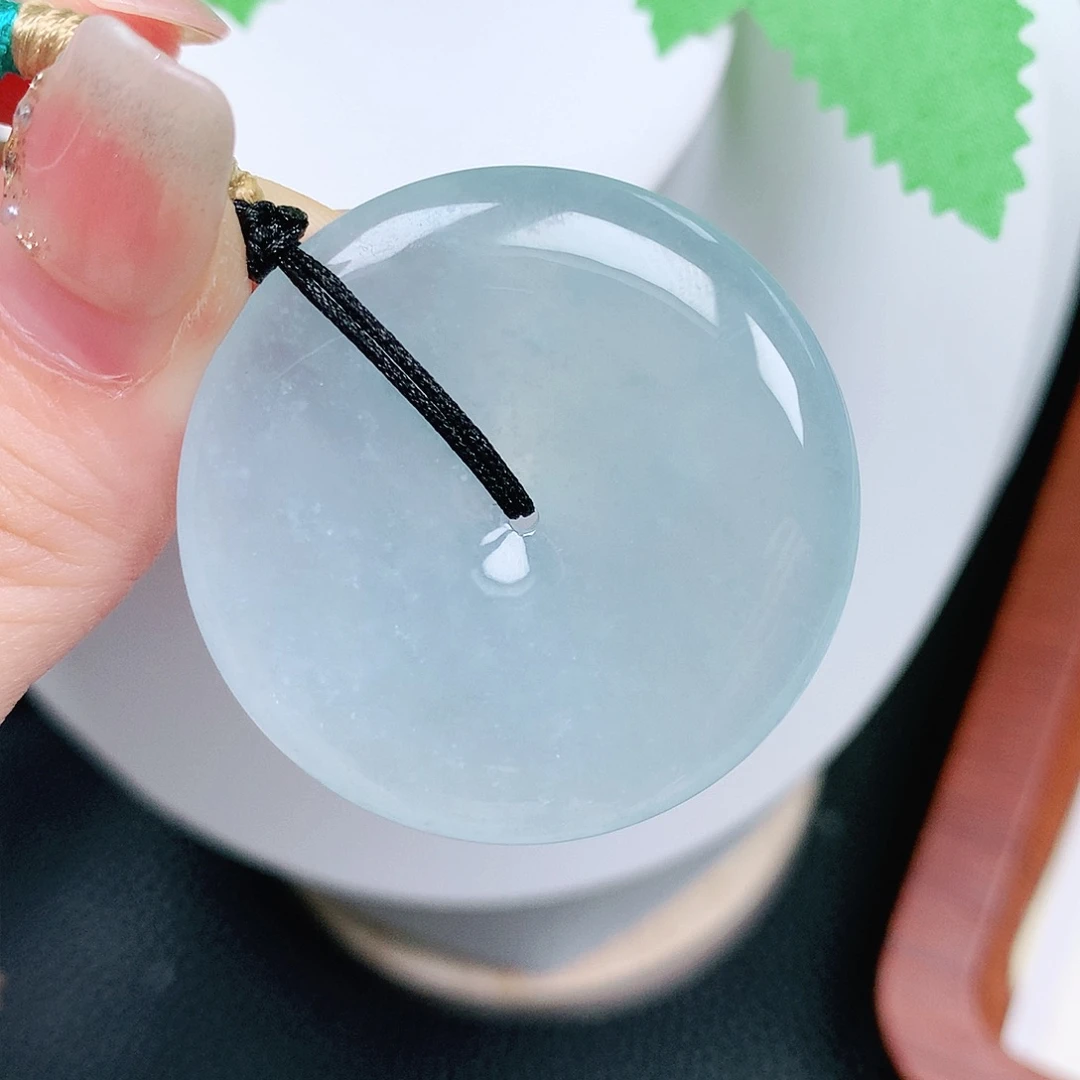 翡翠未镶嵌颈饰平安36.9-5.9