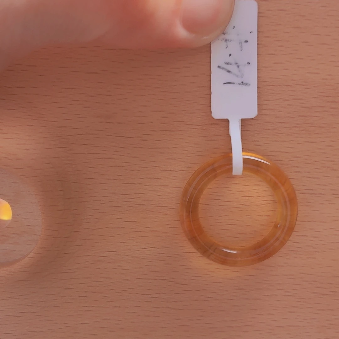 琥珀未镶嵌戒指缅甸琥珀小条戒指随机发货不退不换