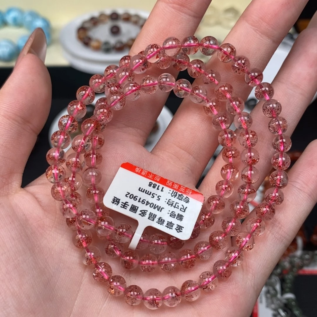 手链未镶嵌水晶金草莓多圈5+