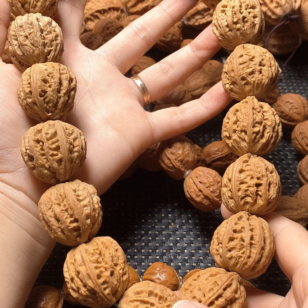 文玩核桃手串西瓜纹八棱手持