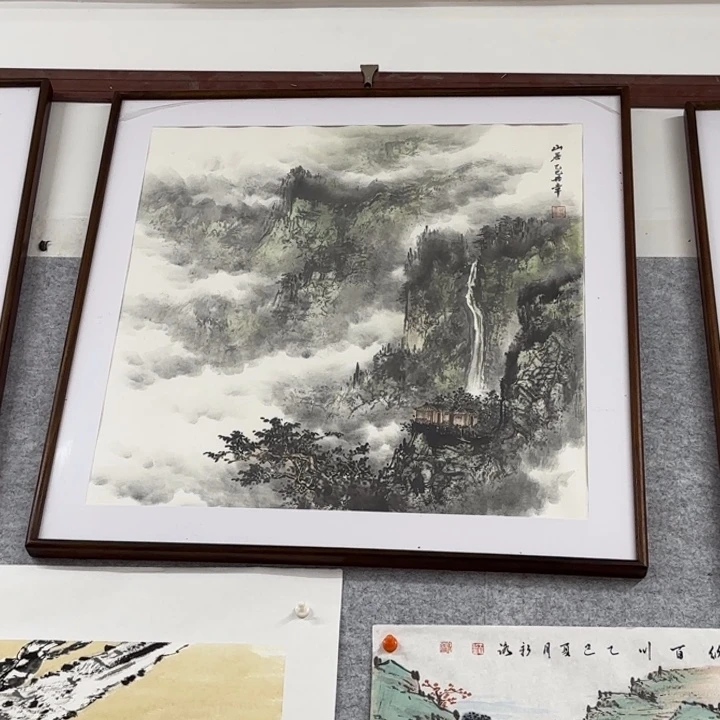 顾***城国画不带框发货四尺斗