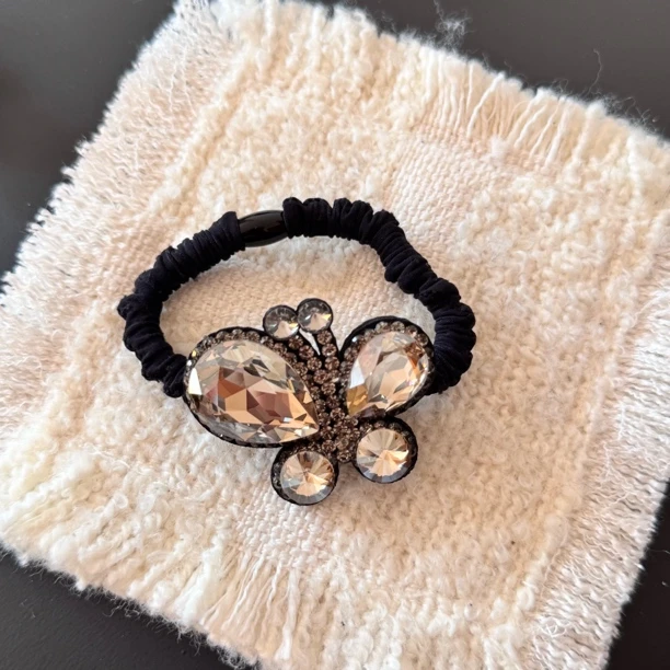 Y436气质甜美优雅蝴蝶发绳