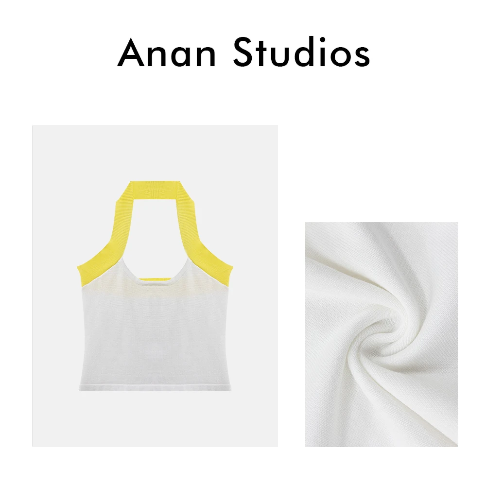 [no退no换]【魅力女人】新款韩版拼接撞色挂脖针织背心808