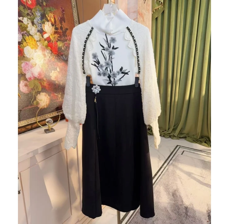 芙娜妮轻奢秋冬新款小众设计衬衫气质显瘦名媛女装F2511223