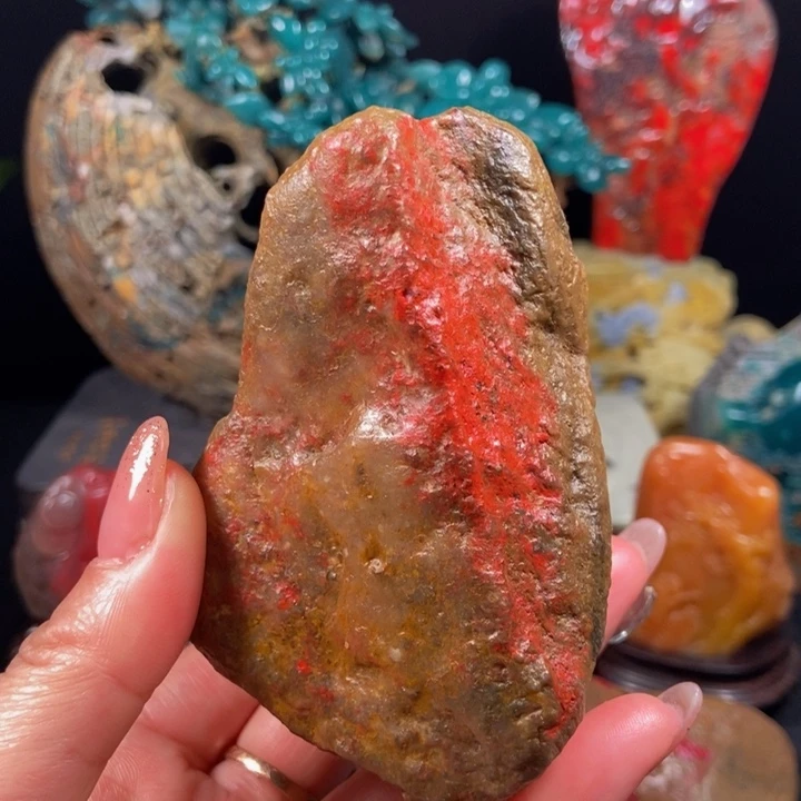 昌化鸡血石初*鸡血石原石