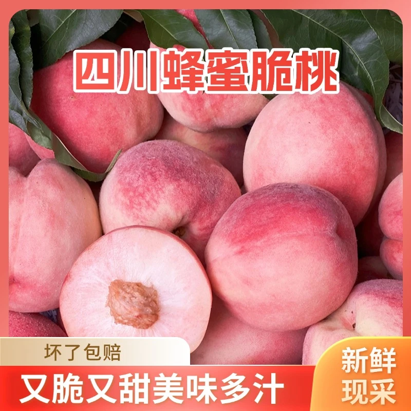 【现摘现发】四川蜂蜜脆桃3斤试吃装 果农直供 脆甜多汁 坏果包赔