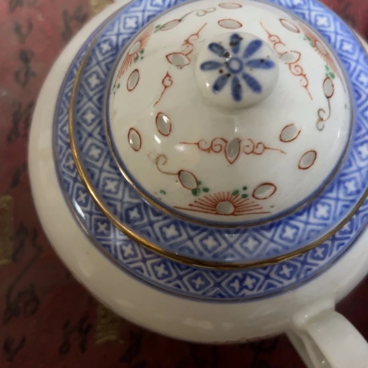 品***淘杯景德镇陶瓷金花玲珑加采的糖