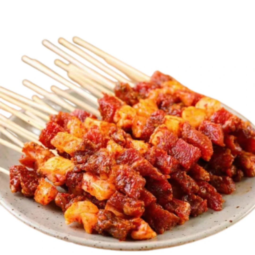 手工鲜牛肉串 200克烧烤食材