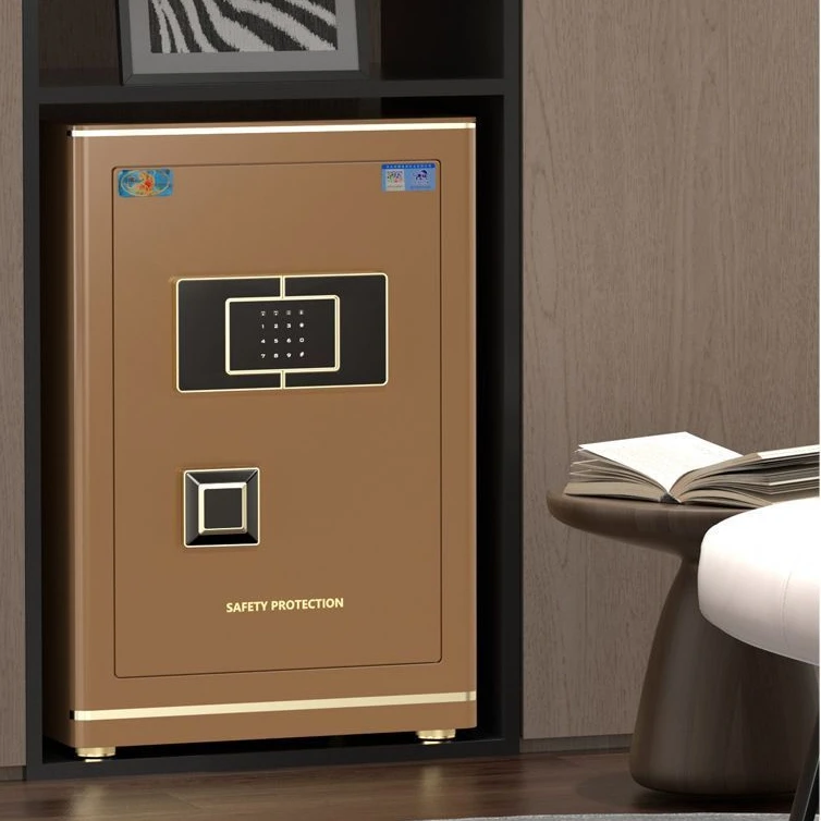 新款式保险柜家用小型保管箱保险箱防盗办公密码箱指纹智能床头柜