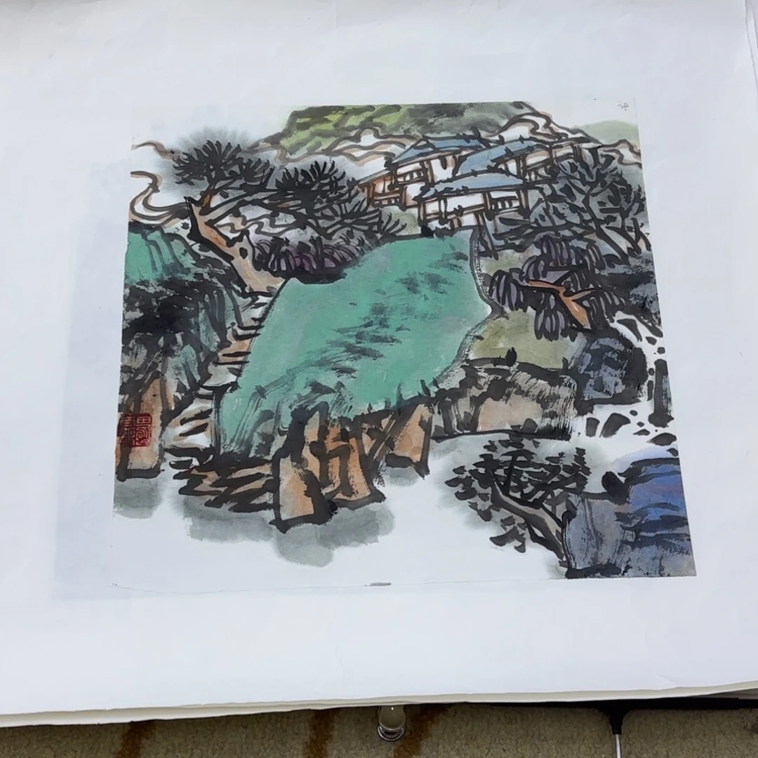 国画国画老师作品刘