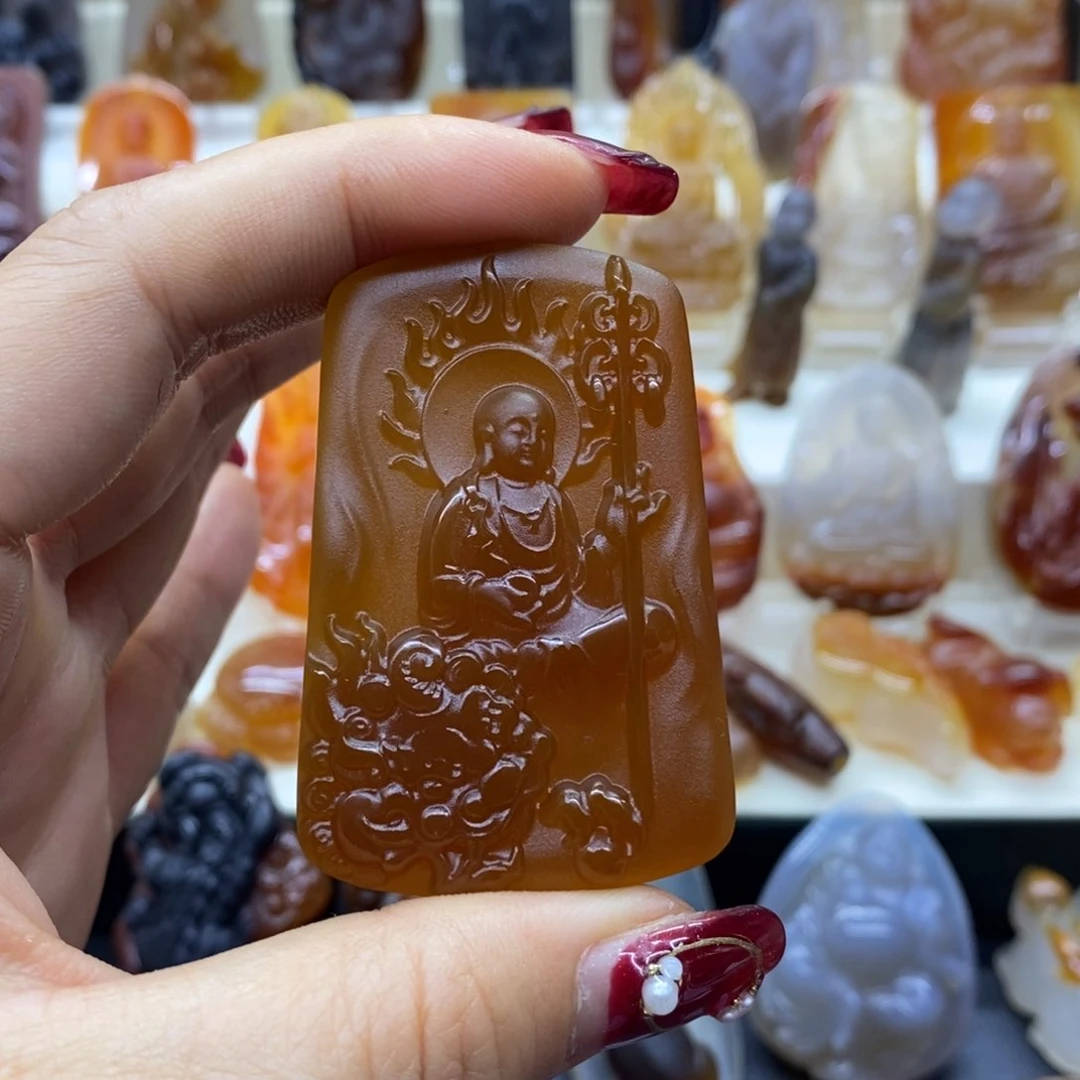 未镶嵌吊坠(赠链)玛瑙/玉髓神**扬吊坠