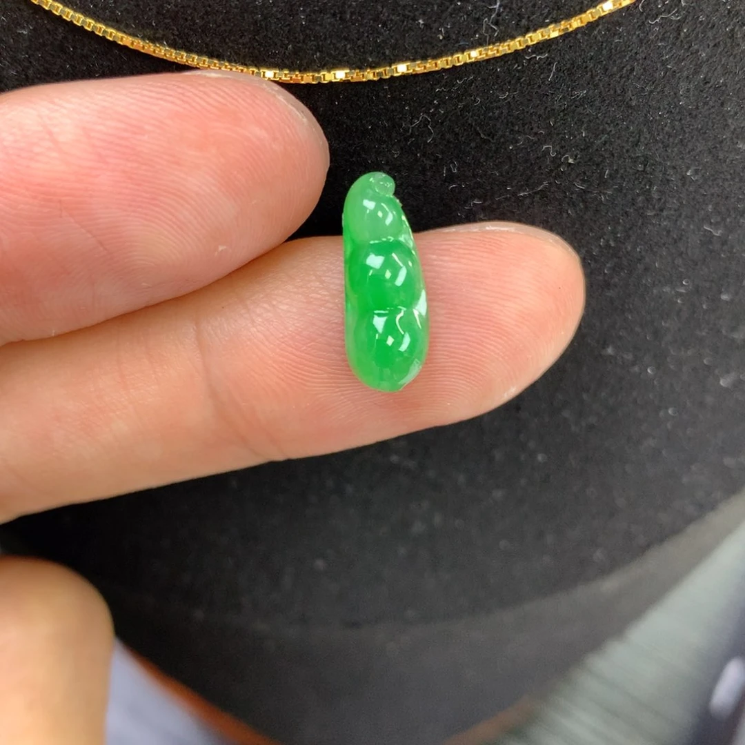 翡翠裸石翡翠豆子