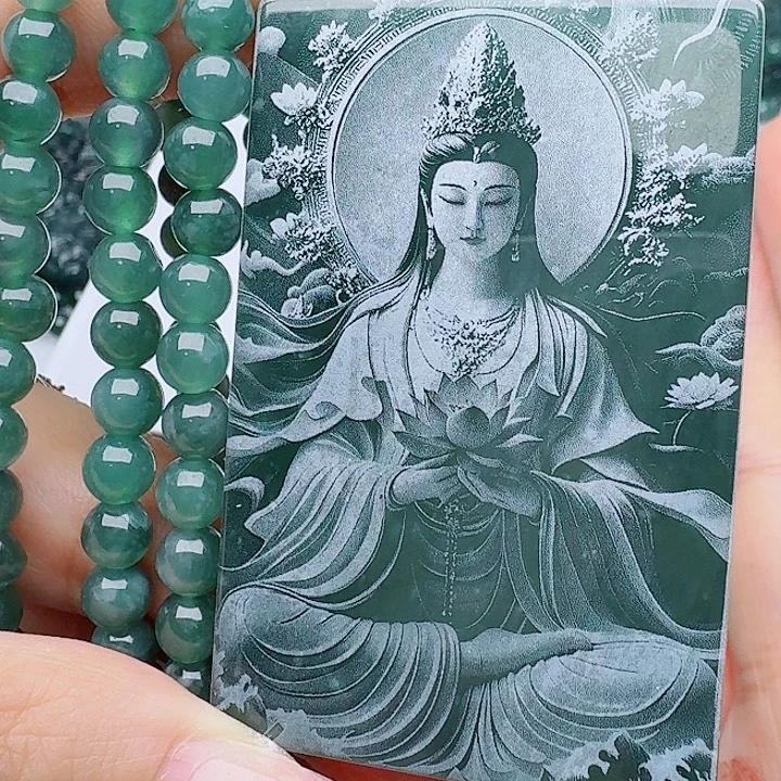 翡翠未镶嵌颈饰天然的A货翡翠多样性发其一