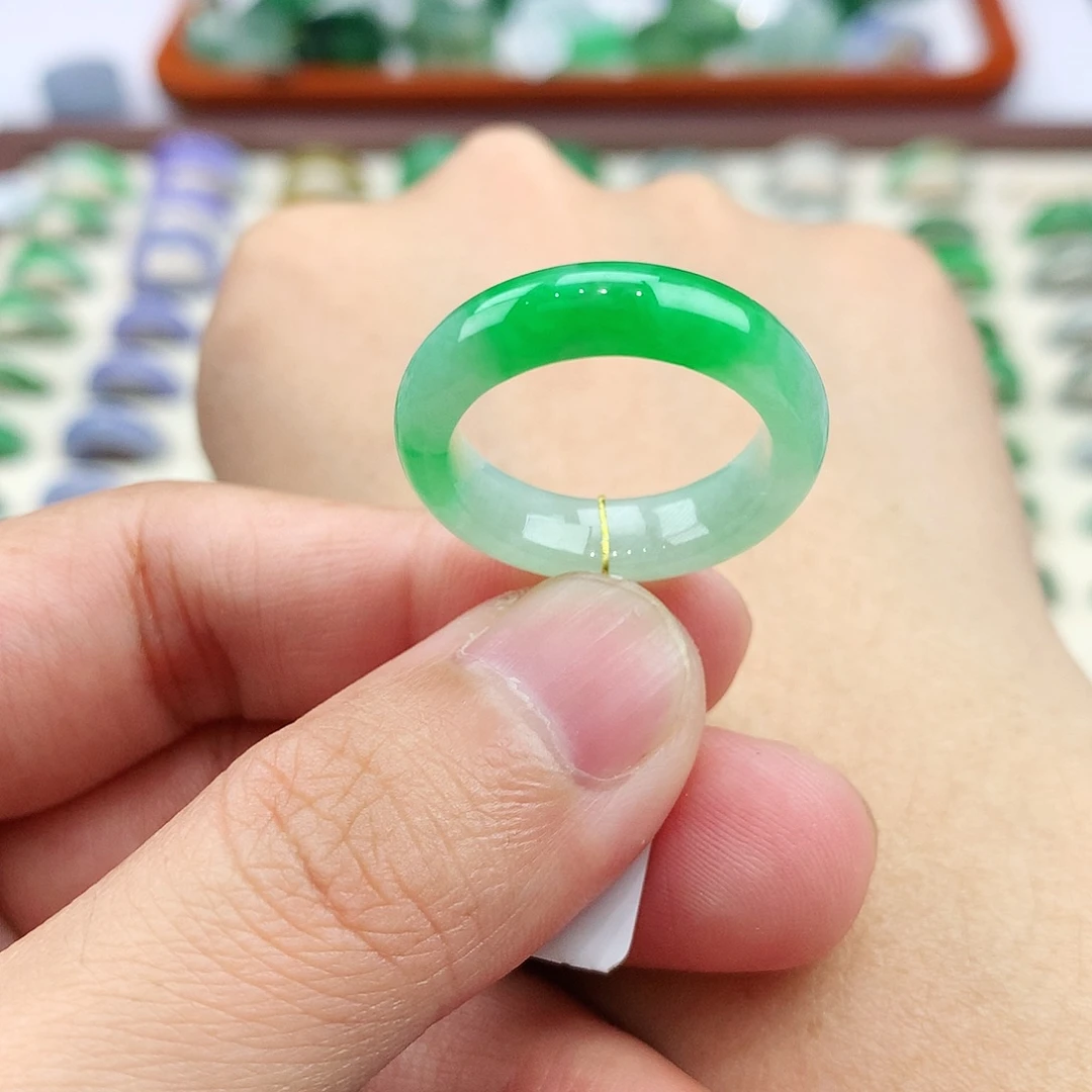 未镶嵌戒指翡翠16-17号