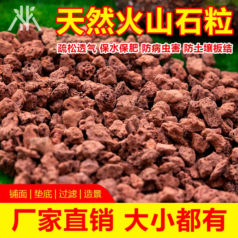 天然火山石多肉种植专用鱼缸底部砂石水族铺底乌龟生态造景火山岩