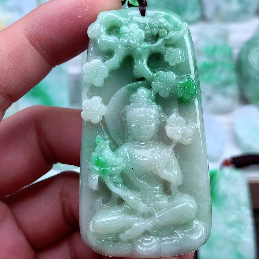 翡翠未镶嵌颈饰翡翠吊坠