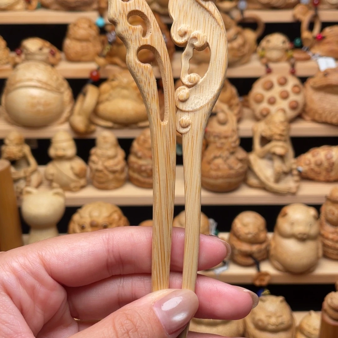 竹雕作品竹类竹簪