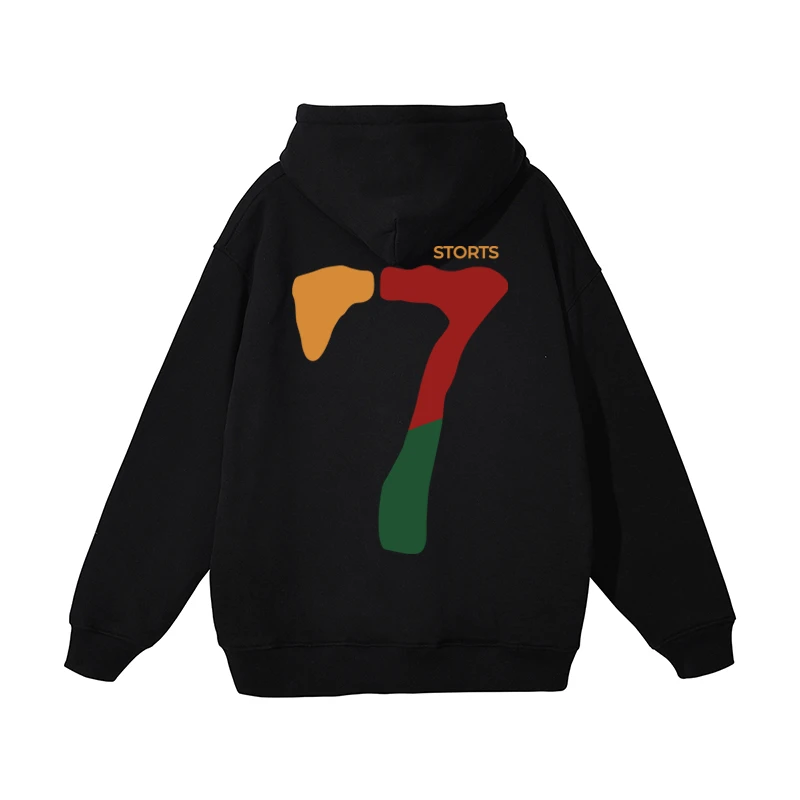 特大码300斤大7印花卫衣男款春秋潮牌复古外套oversize重磅连帽衫