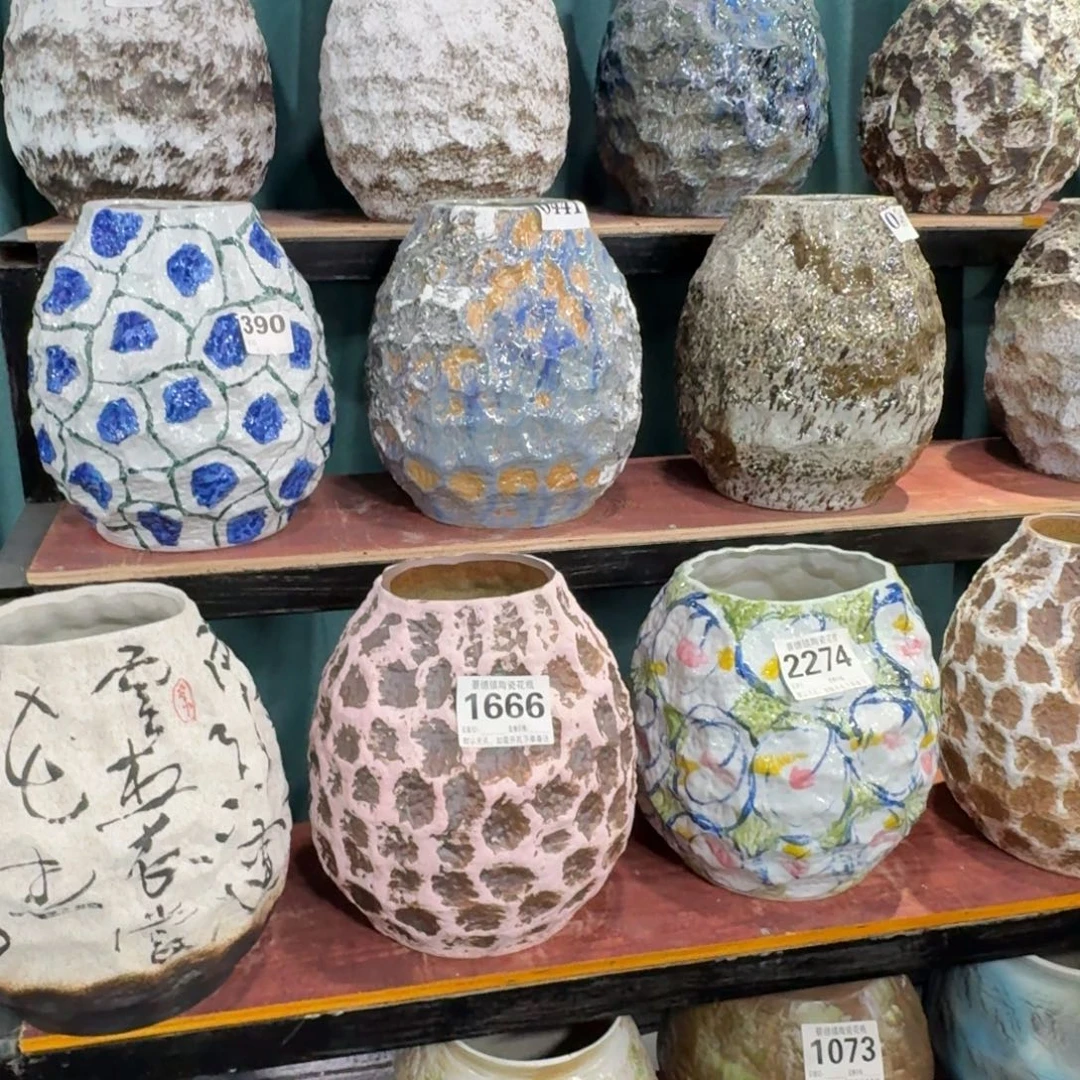 盘***万摆件景德镇高温花瓶编码390,2272,写字默认无孔