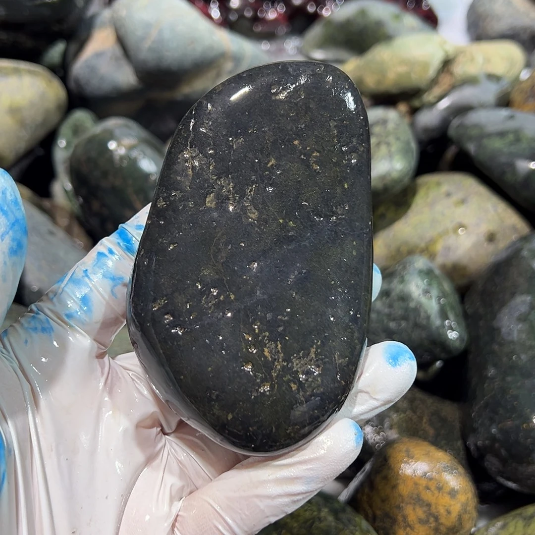 合金蛇纹石玉西藏藏玉药王石1*