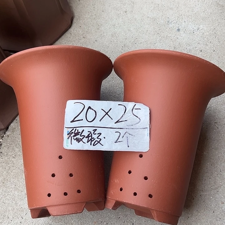 紫砂花盆宜兴紫砂花盆2只