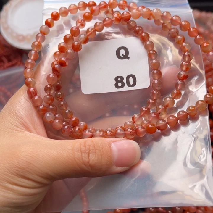 南红玛瑙未镶嵌多样性发货默认微瑕称重5mm