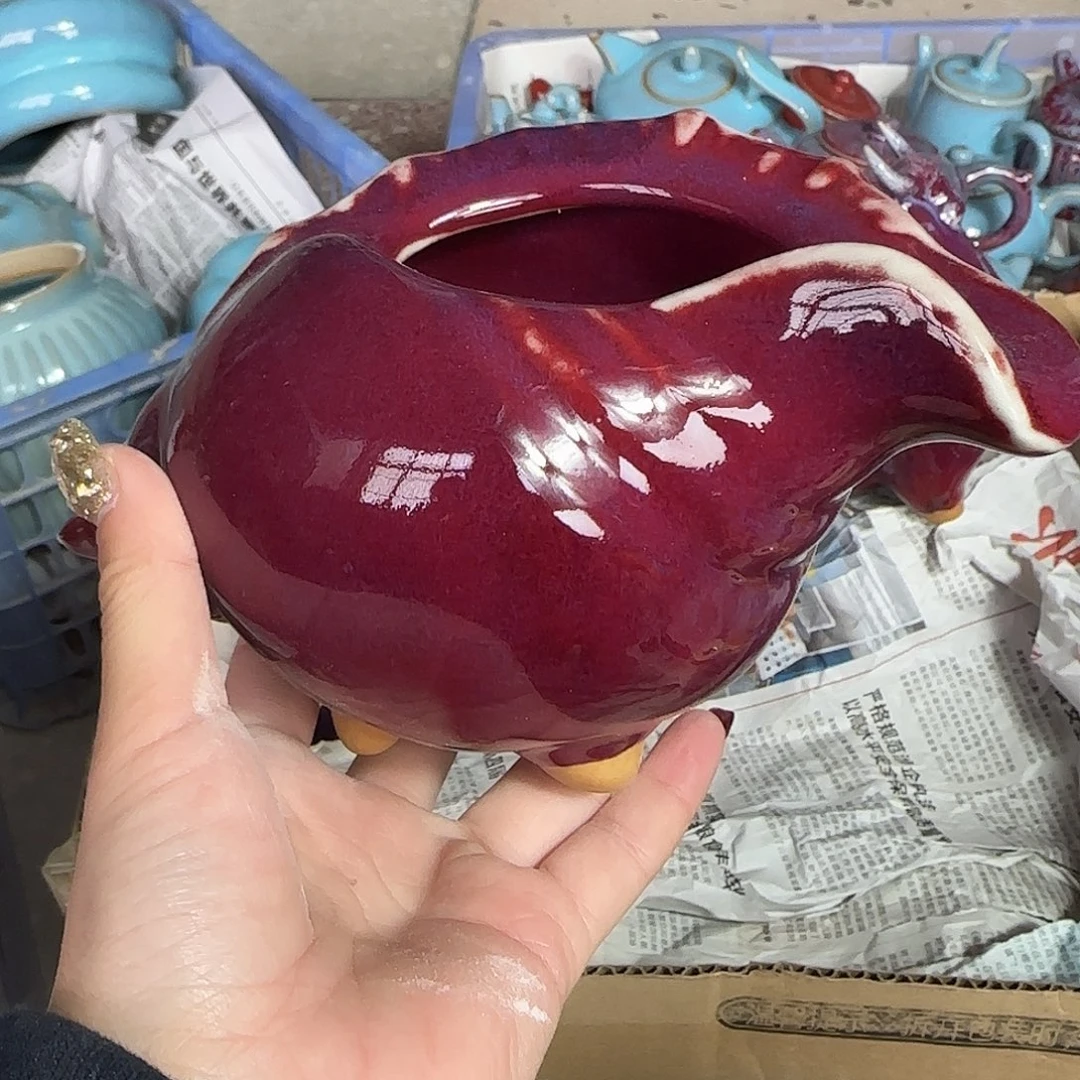摆件陶郑家钧窑摆件