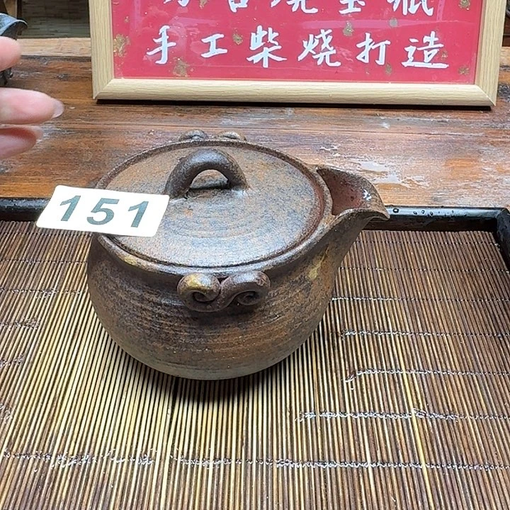 纯手工制作粗陶茶具