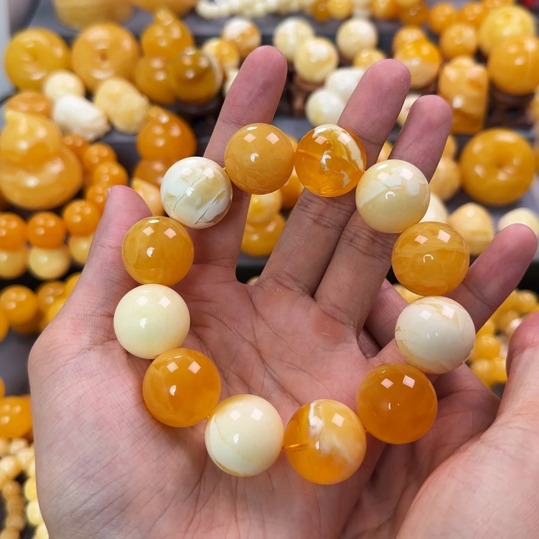 琥珀未镶嵌珠宝奇石21mm