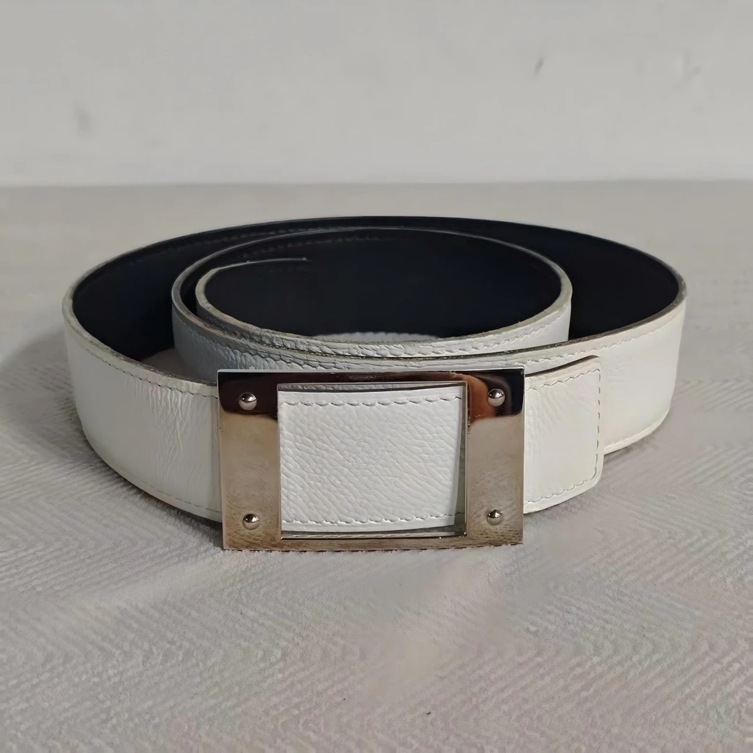 95新 Hermes/爱马仕 22-13白色腰带