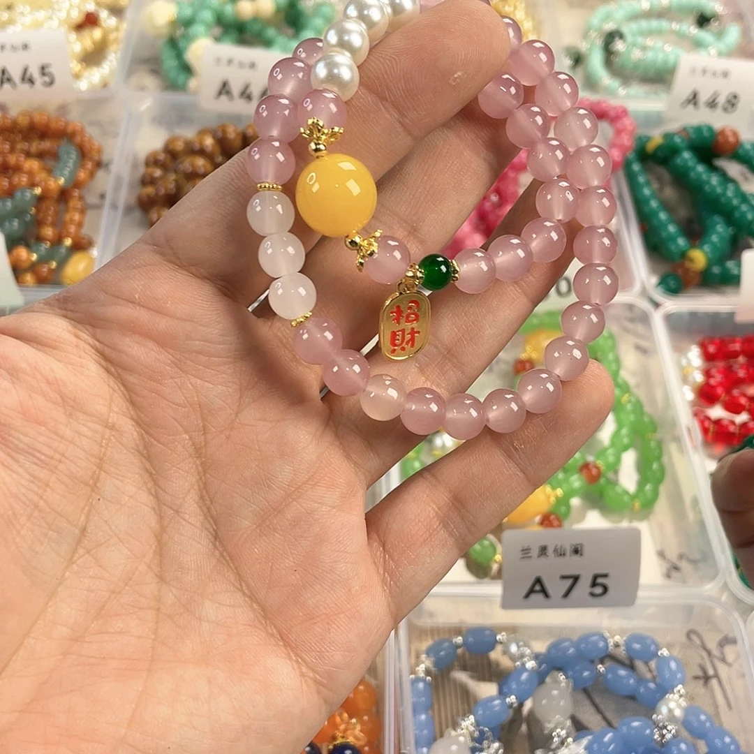 石英质玉手饰银S925镀金镶嵌