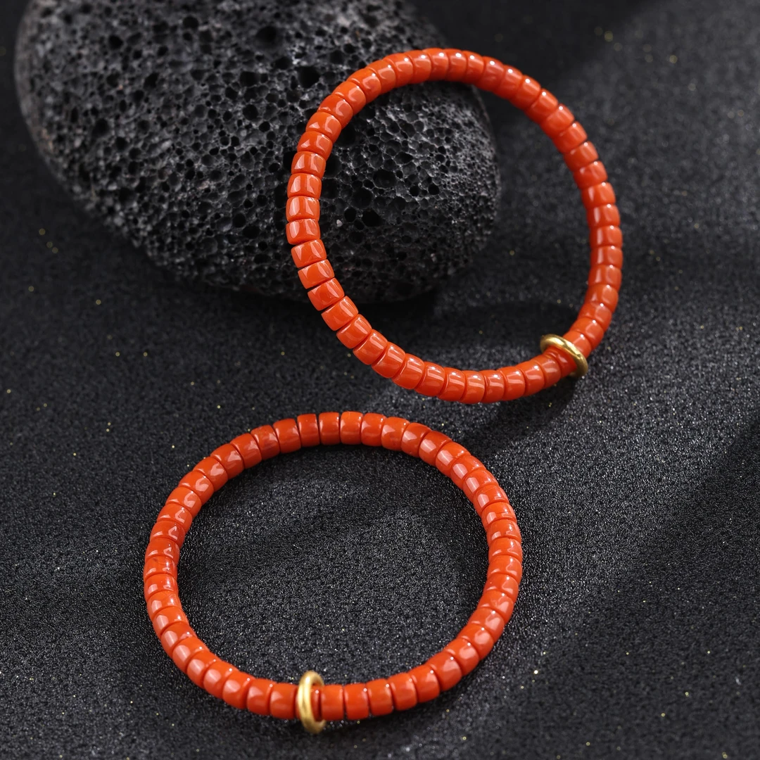 【举石精选】X1123-3793-10南红玛瑙手串18k（一件/多样性/约5mm）Y