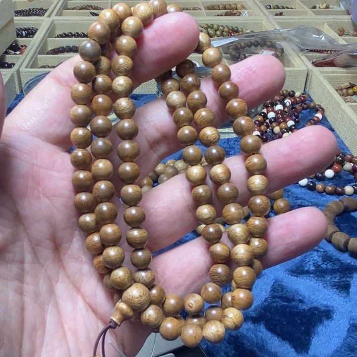 手串沉香0.6文莱108粒手串