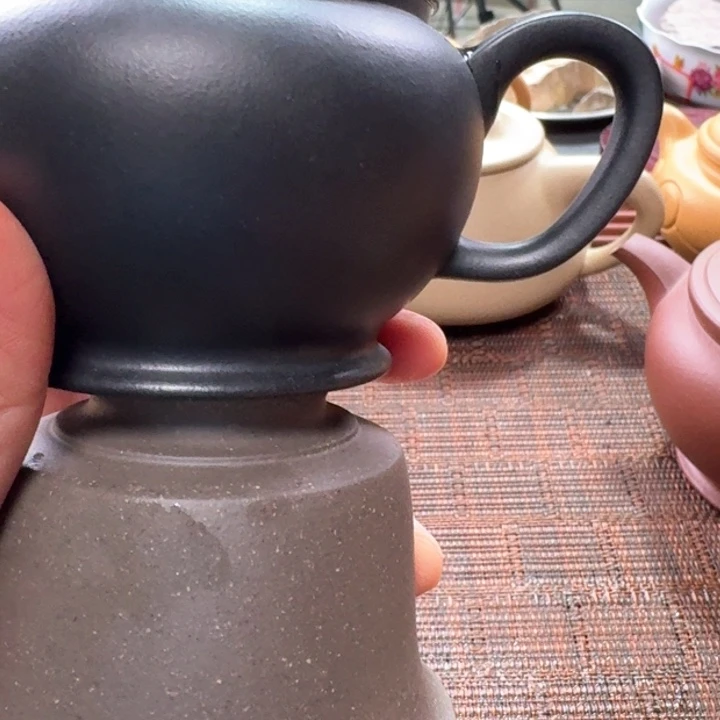 紫砂茶壶自**翔半手工制作