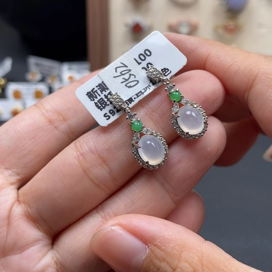 翡翠银S925镶嵌戒指