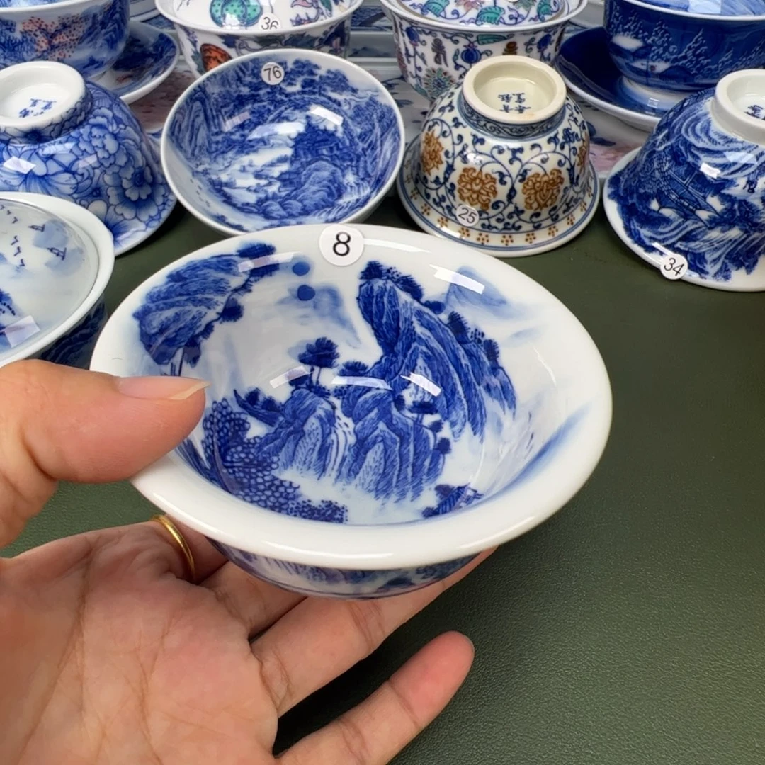 景德镇纯手工纯手绘茶具木木8