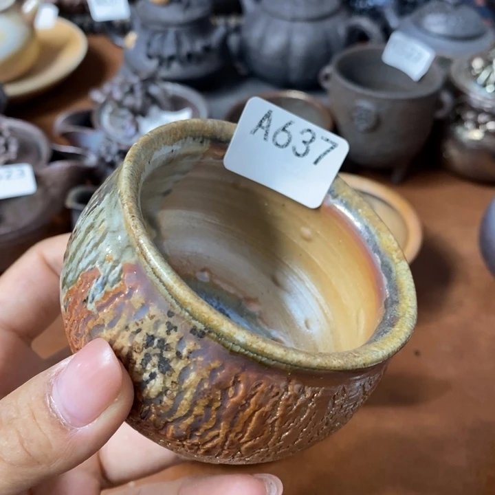 柴烧裸烧纯手工制作瑕疵不退不换