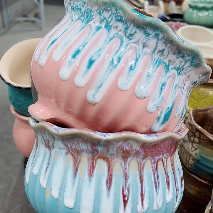 多肉陶瓷花盆满10元包邮