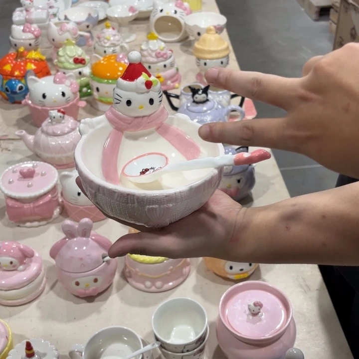 瓷片这单2个碗和勺子