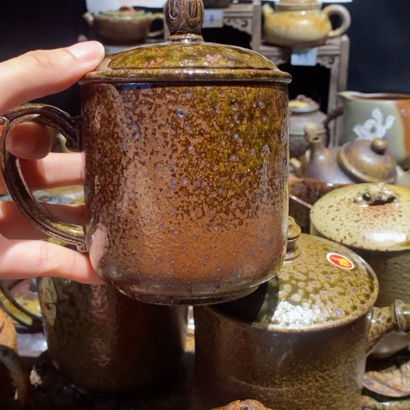 【闪购商品】茶杯紫砂小***?双木料盖杯