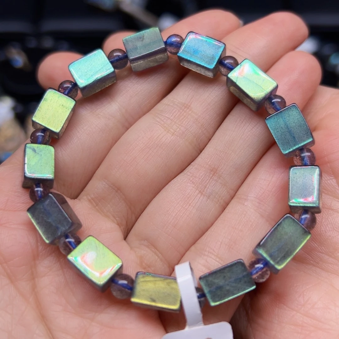 未镶嵌手串长石方糖手串