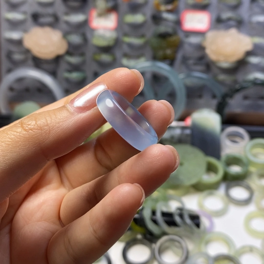 玛瑙/玉髓戒指未镶嵌老****了