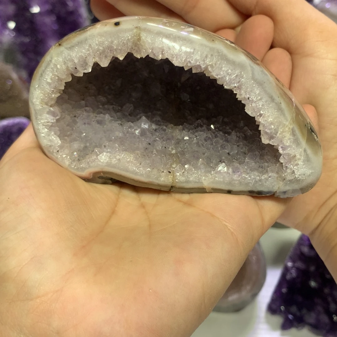 紫晶摆件未镶嵌水晶