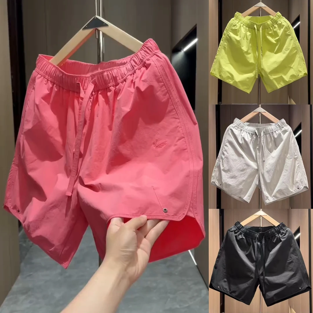 夏季新款薄款速干休闲短裤男士潮牌轻奢痞帅户外宽松运动五分裤