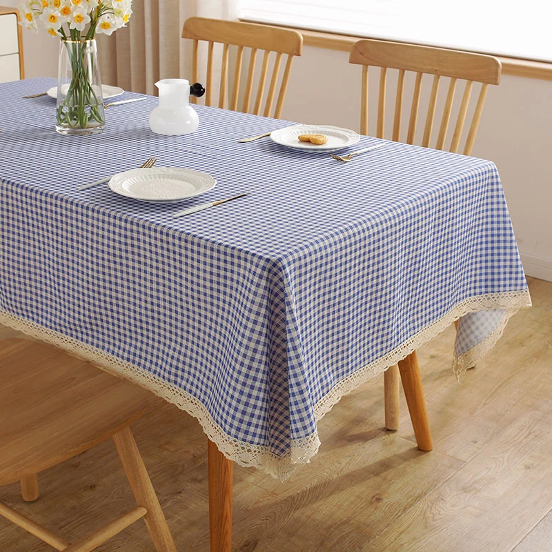 桌布布艺棉麻ins风少女心学生书桌布网红卡通长方形茶几布餐桌垫